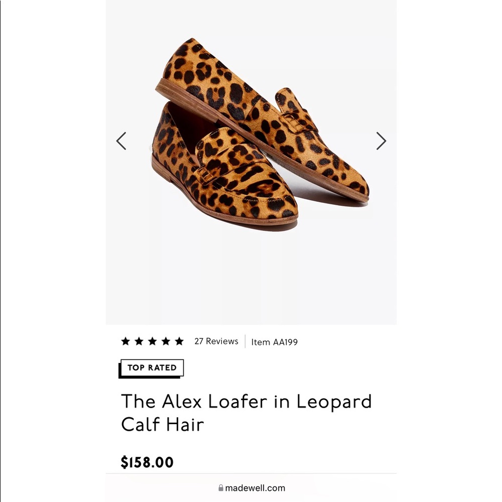 Madewell Leopard Print Loafers